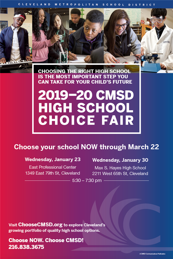 High School Choice Fair poster 